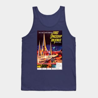 Classic Science Fiction Movie Poster - First Spaceship on Venus Tank Top